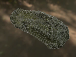 rock low poly model 3D Model
