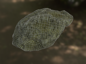 rock low poly model 3D मॉडल