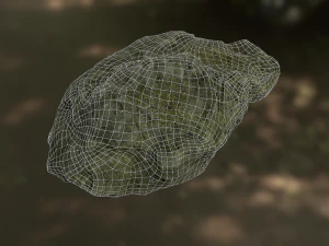 rock low poly model 3D Model