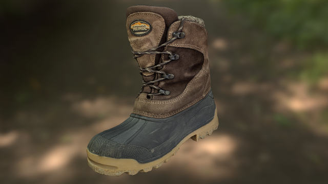 boot low poly model 3D 모델 .c4d .max .obj .3ds .fbx .stl .blend 