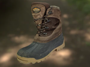 boot low poly model 3D Model