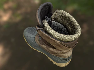 boot low poly model 3D Model