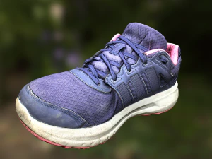 worn sneaker shoe low poly model 3D Model