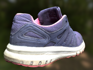 worn sneaker shoe low poly model 3Dモデル
