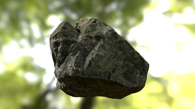 rock low poly model 3D Model .c4d .max .obj .3ds .fbx .stl .blend 