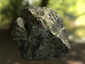 rock low poly model Model 3D