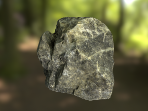 rock low poly model Model 3D