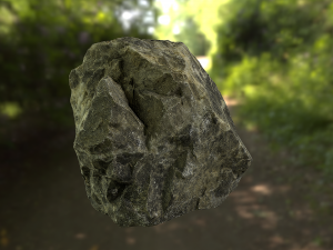 rock low poly model Model 3D
