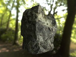 rock low poly model Model 3D