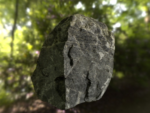 rock low poly model Model 3D
