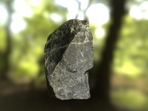 rock low poly model Model 3D