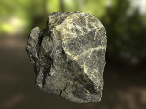 rock low poly model Model 3D