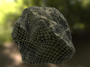 rock low poly model Model 3D