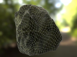 rock low poly model 3D Model