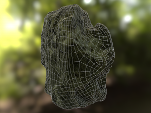 rock low poly model Model 3D