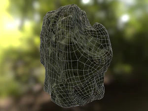rock low poly model 3D Model