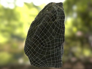 rock low poly model Model 3D