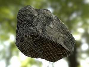 rock low poly model Model 3D