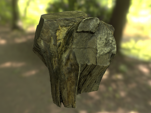old tree stump low poly 3D Модель