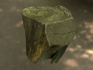 old tree stump low poly 3D Модель