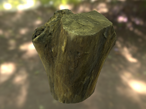 old tree stump low poly 3D Модель