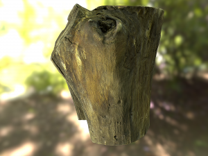 old tree stump low poly 3D Модель
