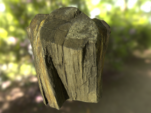 old tree stump low poly 3D Модель