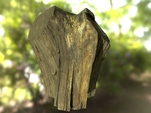 old tree stump low poly 3D Модель