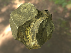 old tree stump low poly 3D Модель