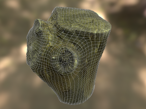 old tree stump low poly 3D Модель