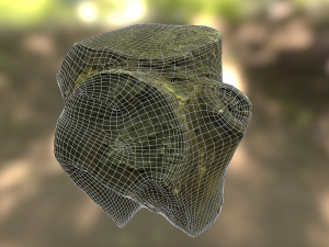 old tree stump low poly 3D Модель