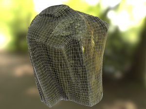 old tree stump low poly 3D Модель