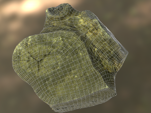 old tree stump low poly 3D Модель
