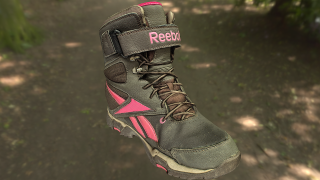 boot low poly model 3D 模型 .c4d .max .obj .3ds .fbx .stl .blend 