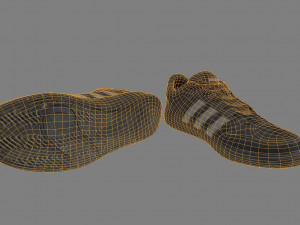 sneakers low poly 3Dモデル