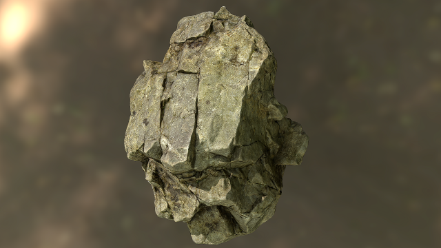 rock low poly model 3D Model .c4d .max .obj .3ds .fbx .stl .blend 