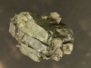 rock low poly model 3D Model