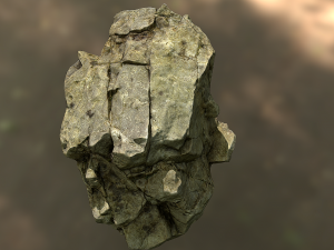 rock low poly model 3D Model