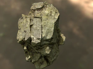 rock low poly model 3D Model