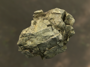 rock low poly model 3D Model