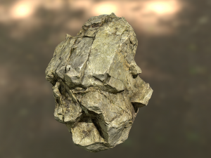 rock low poly model 3D Model