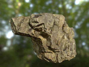 rock low poly model 3D Model