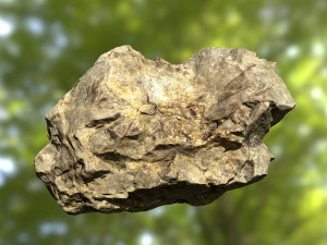 rock low poly model 3D Model