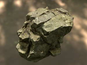 rock low poly model 3D Model