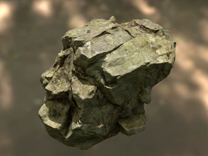 rock low poly model 3D Model
