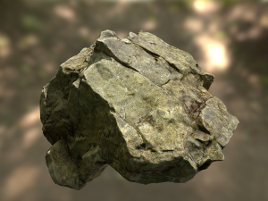 rock low poly model 3D Model