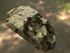 rock low poly model 3D Model