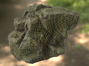 rock low poly model 3D Model