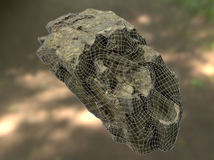 rock low poly model 3D Model