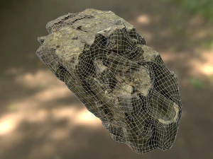rock low poly model 3D Model